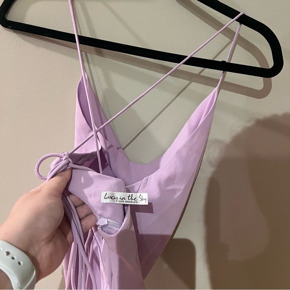 Lucy in the Sky Lavender Purple Mini Dress - Picture 5 of 6